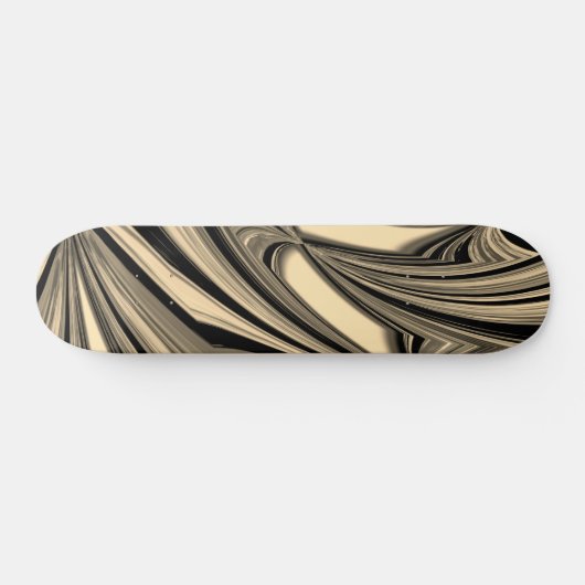Black and Tan Floe Pattern Persoonlijk Skateboard (Horizontaal)