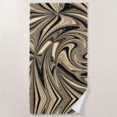 Black and Tan Floe Pattern Strandlaken (Voorkant)
