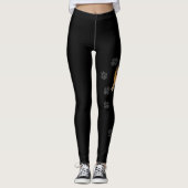 Black and Tan German Shepherd Cartoon Dog & Paws Leggings (Voorkant)