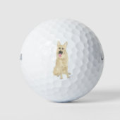 Black and Tan German Shepherd Golfballen (Voorkant)