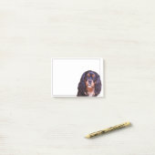 Black And Tan King Charles Spaniel Post-it notitie Post-it® Notes (Op bureau)