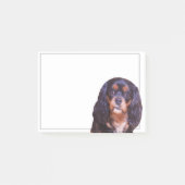 Black and Tan King Charles Spaniel schrijft Post-it® Notes (Voorkant)