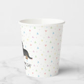 Black and Tan Long Hair Dachshund Happy Birthday Papieren Bekers (Links)