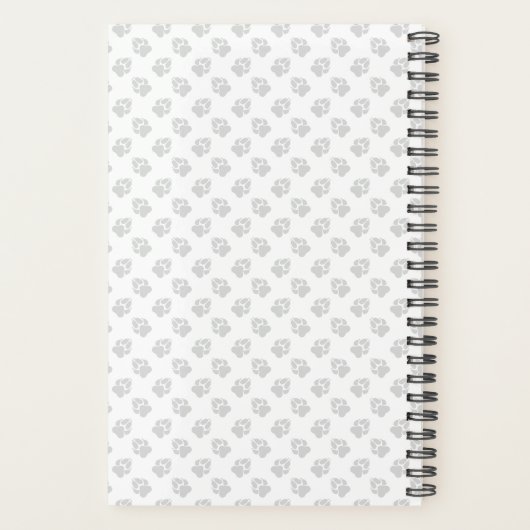 Black and Tan Piebald Long Hair Dachshund & Text Planner (Achterkant)