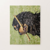Black and Tan Playful Cocker Spaniel Puppy Dog Legpuzzel (Verticaal)