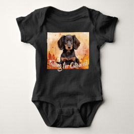 Black and Tan Puppy: Herfst Fun Time Romper