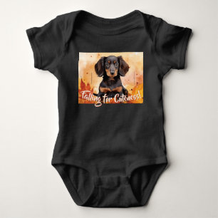 Black and Tan Puppy: Herfst Fun Time Romper