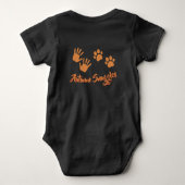 Black and Tan Puppy: Herfst Fun Time Romper (Achterkant)