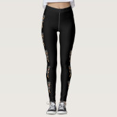 Black and Tan Rottweiler Cute Dogs Leggings (Voorkant)
