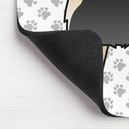 Black and Tan Siberian Husky Cute Dog Muismat (Hoek)