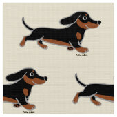 Black and Tan Smooth Dachshund Running Stof (Close Up)