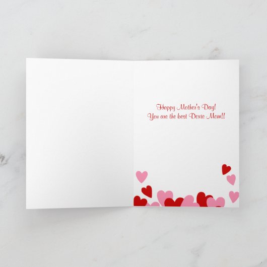 Black and Tan Smooth Haire Dachshund Kaart (Binnen)