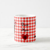 Black and Tan Smooth Haire Dachshund Koffiemok (Center)