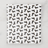 Black and Tan Tachshund Verjaardagsfeest Plaatskaartje (Binnenkant ongevouwen)