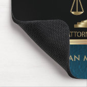 Black and Teal Leather Law Firm Designs Muismat (Hoek)
