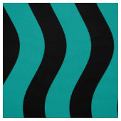 Black and Turquoise Hue Stripes Stof (Swatch)