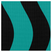Black and Turquoise Hue Stripes Stof (Close Up)