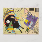 Black and Violet by Wassily Kandinsky Briefkaart (Voorkant)