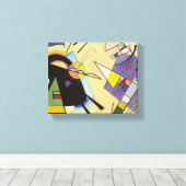 Black and Violet by Wassily Kandinsky Canvas Afdruk (Insitu (Houten vloer))
