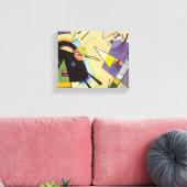 Black and Violet by Wassily Kandinsky Canvas Afdruk (Insitu (Woonkamer))