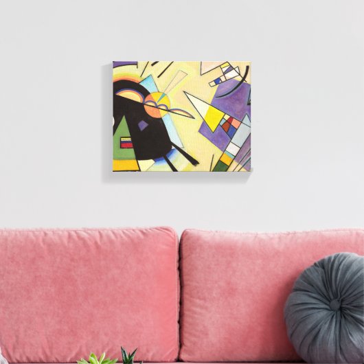 Black and Violet by Wassily Kandinsky Canvas Afdruk (Insitu (Woonkamer))