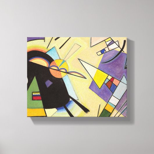 Black and Violet by Wassily Kandinsky Canvas Afdruk (Voorkant)