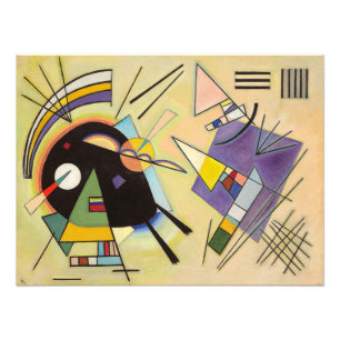 Black and Violet by Wassily Kandinsky Foto Afdruk