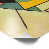 Black and Violet by Wassily Kandinsky Foto Afdruk (Hoek)