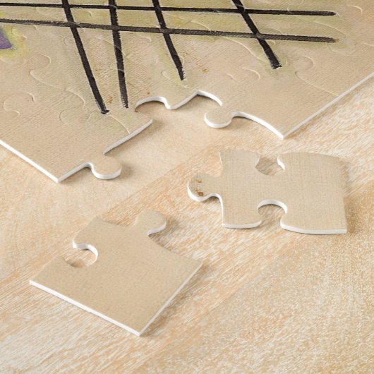 Black and Violet by Wassily Kandinsky Legpuzzel (Zijkant)