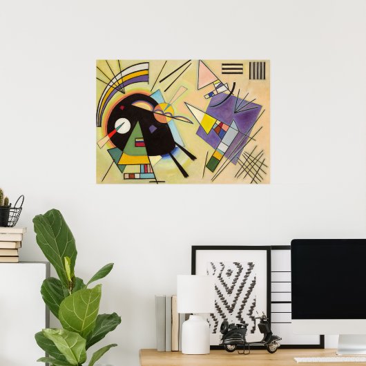 Black and Violet by Wassily Kandinsky Poster (Thuiskantoor)