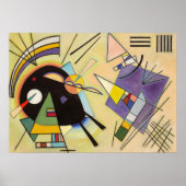 Black and Violet by Wassily Kandinsky Poster (Voorkant)