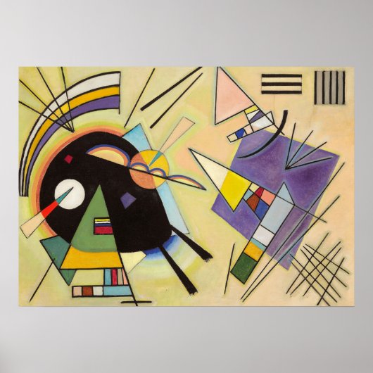 Black and Violet by Wassily Kandinsky Poster (Voorkant)