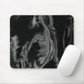 Black and White Abstract Art on a Thick Computer Muismat (Met muis)
