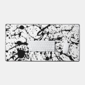 Black and White Abstract Bureaumat (Keyboard & Muis)