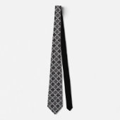 Black and White Abstract Custom Necktie Stropdas (Voorkant)