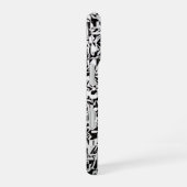Black and White Abstract Geometric Pattern iPhone 16 Hoesje (Rechterkant)