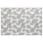 Black And White Abstract Leafs Pattern Stof (Yard (91,4 cm))