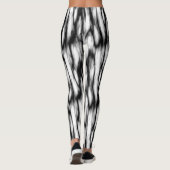 Black and White abstract  Leggings (Achterkant)
