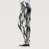 Black and White abstract  Leggings (Links)