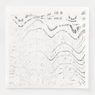 Black And White Abstract Swirl Rustic Wedding Servet