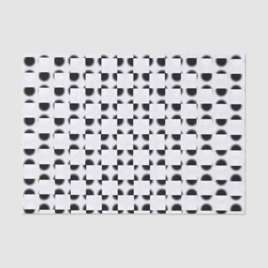 Black and White Abstract Tissuepapier (Voorkant)