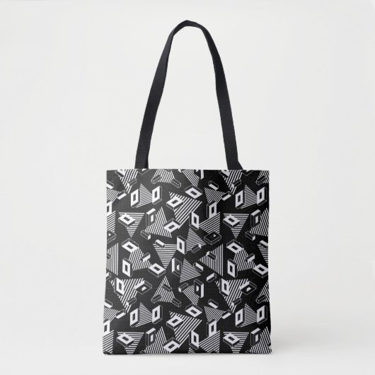 Black And White Abstract  Tote Bag (Voorkant)