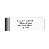 black and white address label (Voorkant)