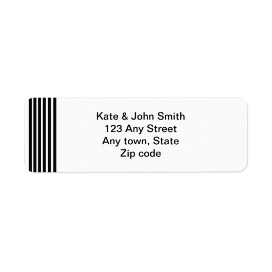 black and white address label (Voorkant)