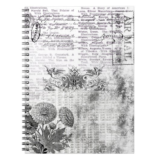  Black and White Air Mail Notitieboek (Voorkant)