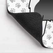 Black and White Alaskan Malamute Cute Dog Muismat (Hoek)