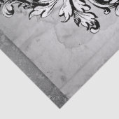 Black and White Alice in Wonderland  Lijst Tissuepapier (Detail)