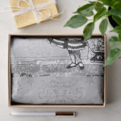 Black and White Alice in Wonderland met Duchess Tissuepapier (Geschenk)