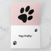 Black and White Alsatian Dog Photo Kaart (Binnen)