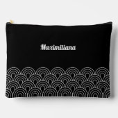 Black and White- Arches Glam Large Accessory Pouch Etui (Voorkant)
